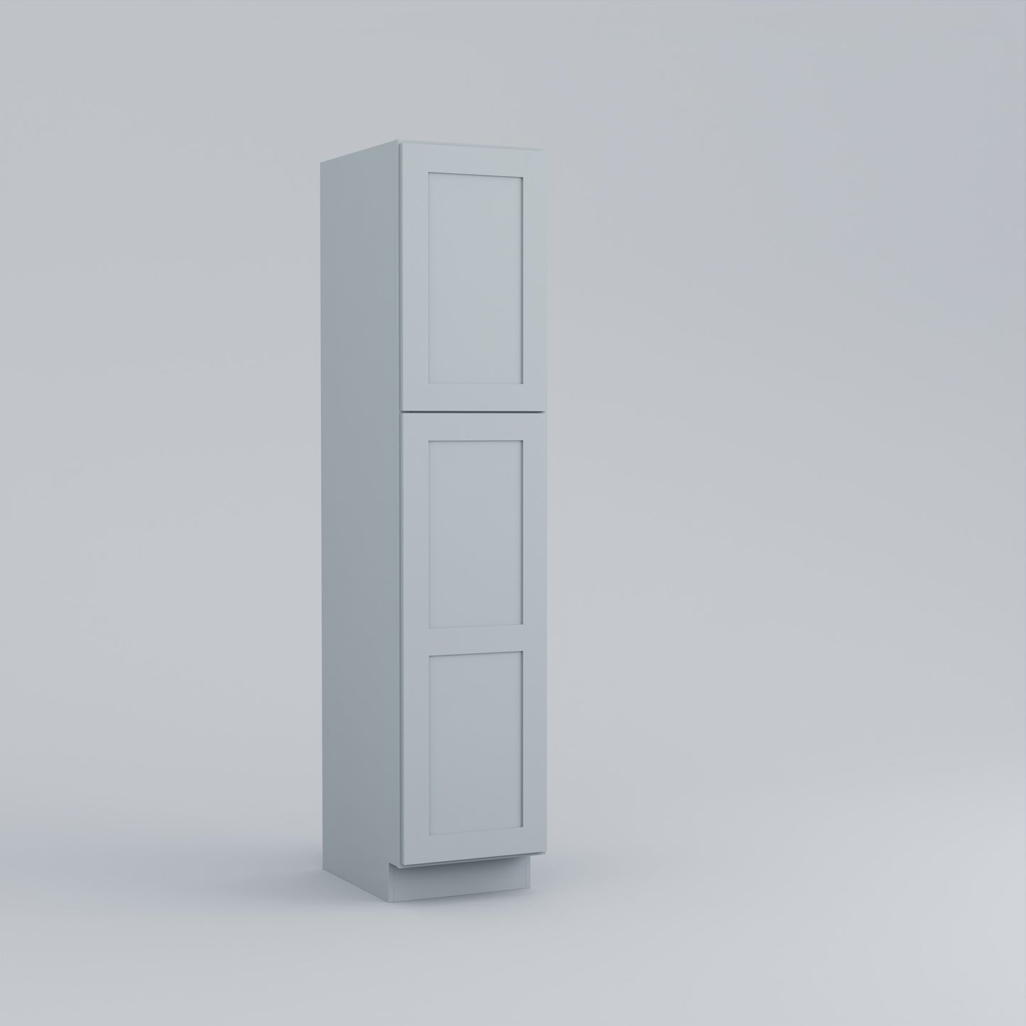 Shaker Standard Utility Tall Pantry Cabinet 24" D + Two Skin Panels