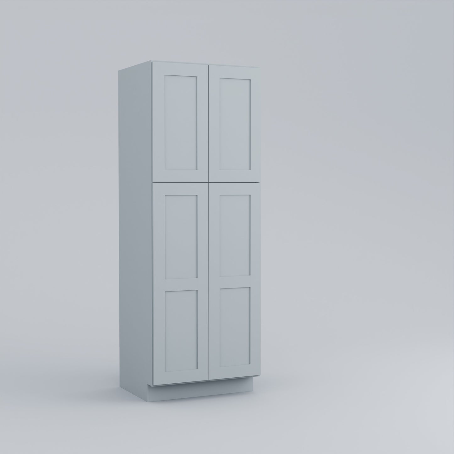 Shaker Standard Utility Tall Pantry Cabinet 24" D + Two Skin Panels