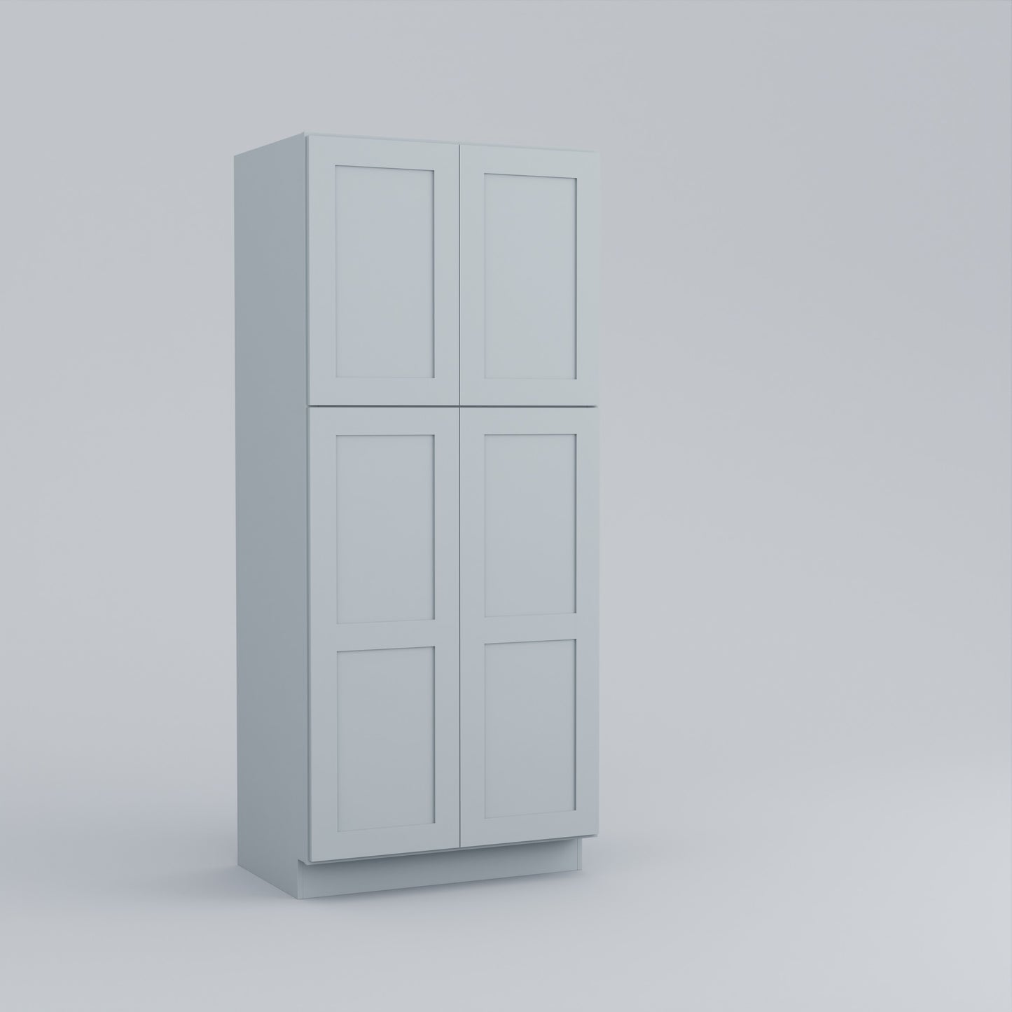 Shaker Standard Utility Tall Pantry Cabinet 24" D + Two Skin Panels
