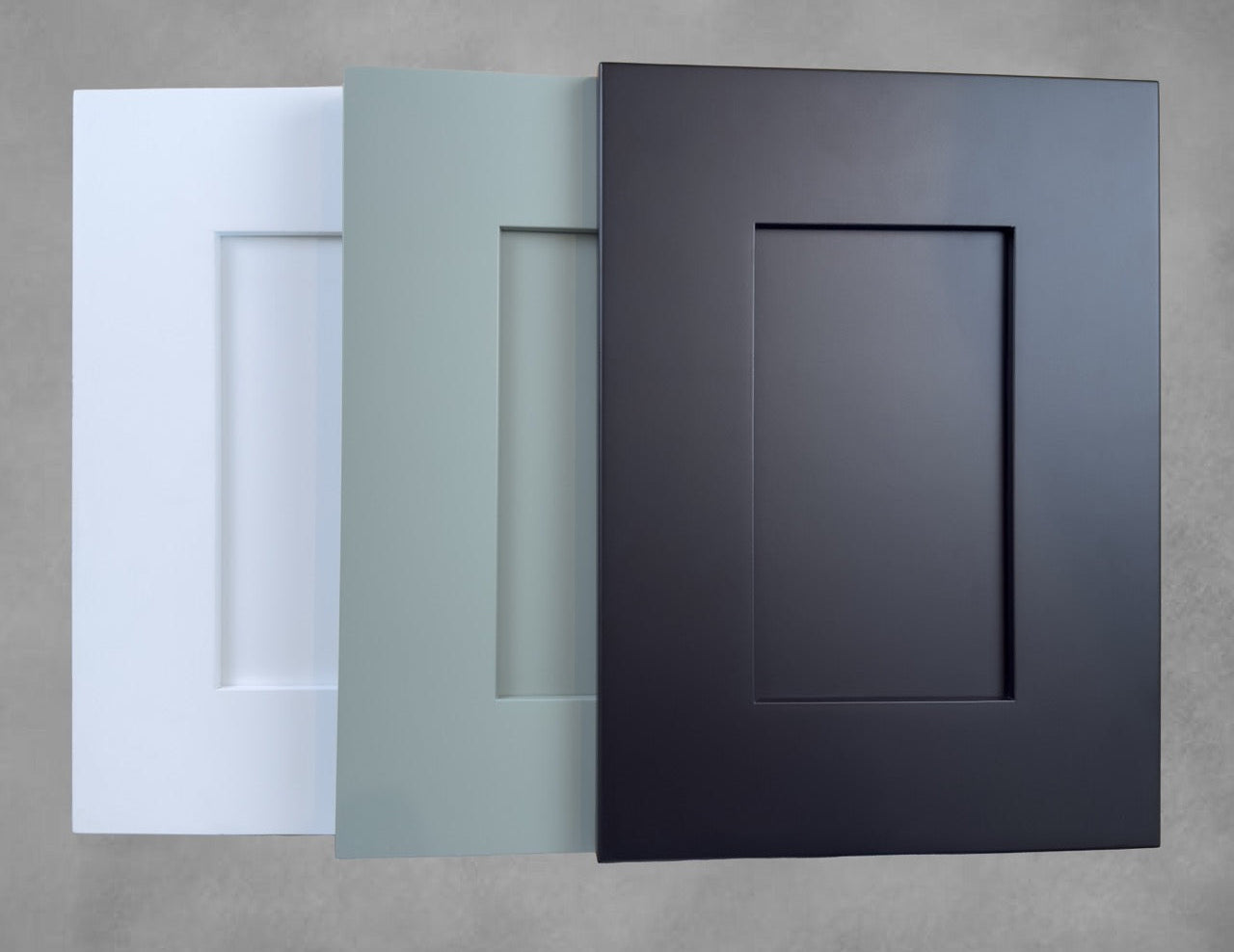 Color Sample Shaker White, Black and Sage green