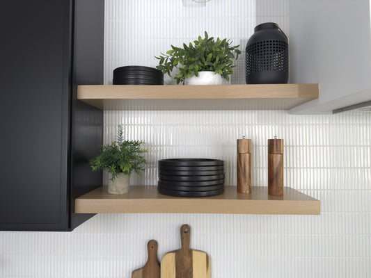Floating Shelf With Wall Mounting Brackets 2 3/16” H