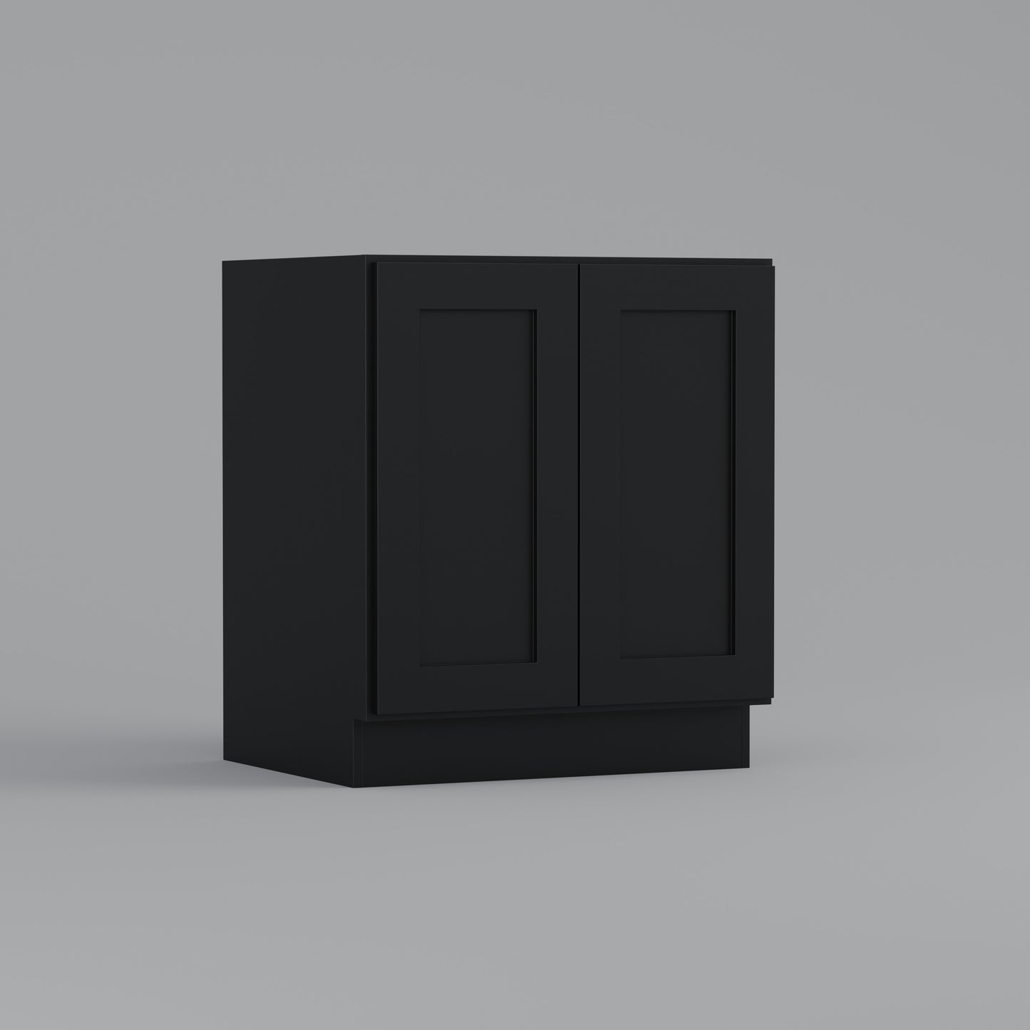 Full Height Door Base Cabinet Shaker black 30