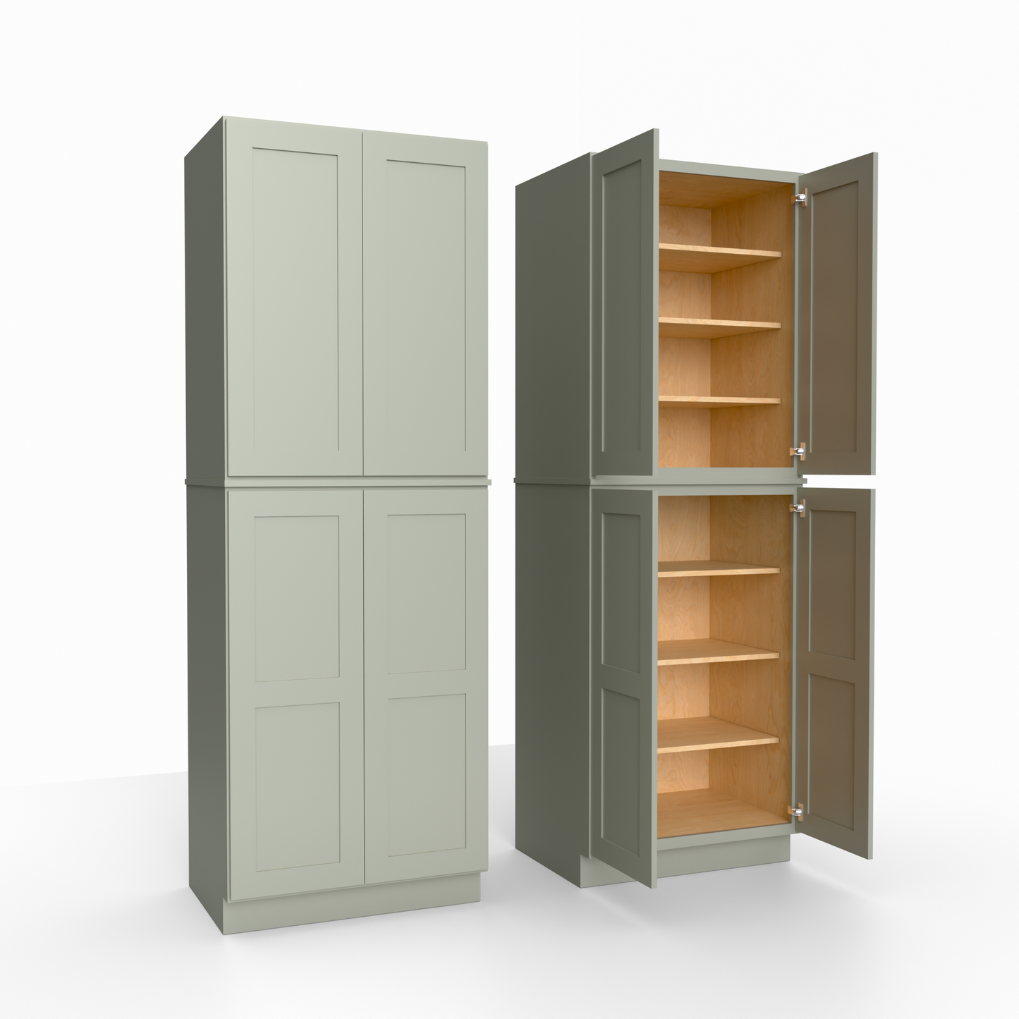 Shaker Pantry Tall Utility Cabinet 24" D