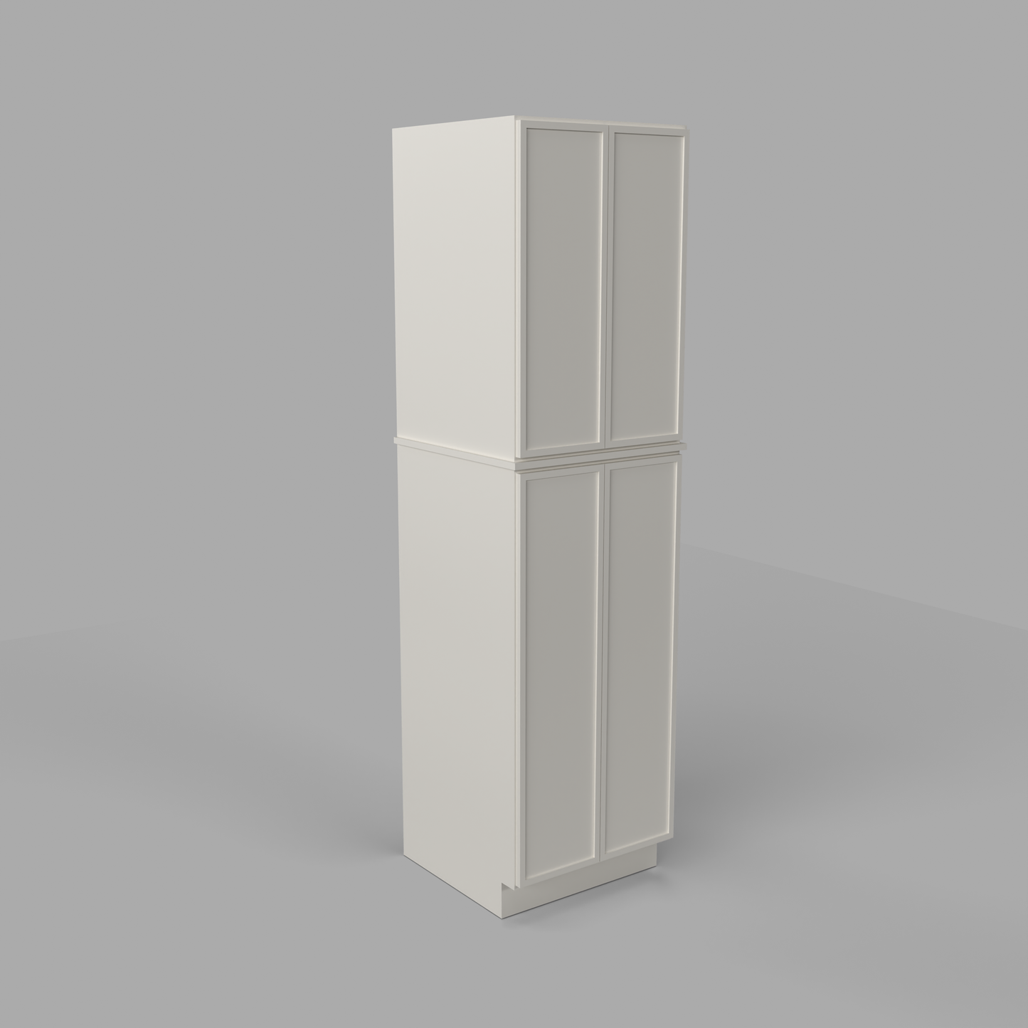 Slim Frame Shaker Pantry Tall Utility Cabinet 24" D
