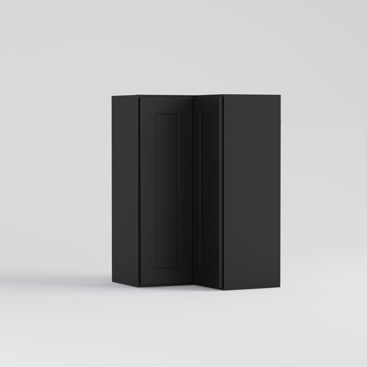 Shaker Easy Reach Corner Wall Cabinet black
