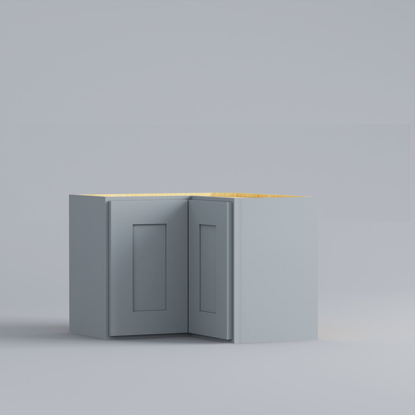 Shaker Easy Reach Corner Wall Cabinet grey