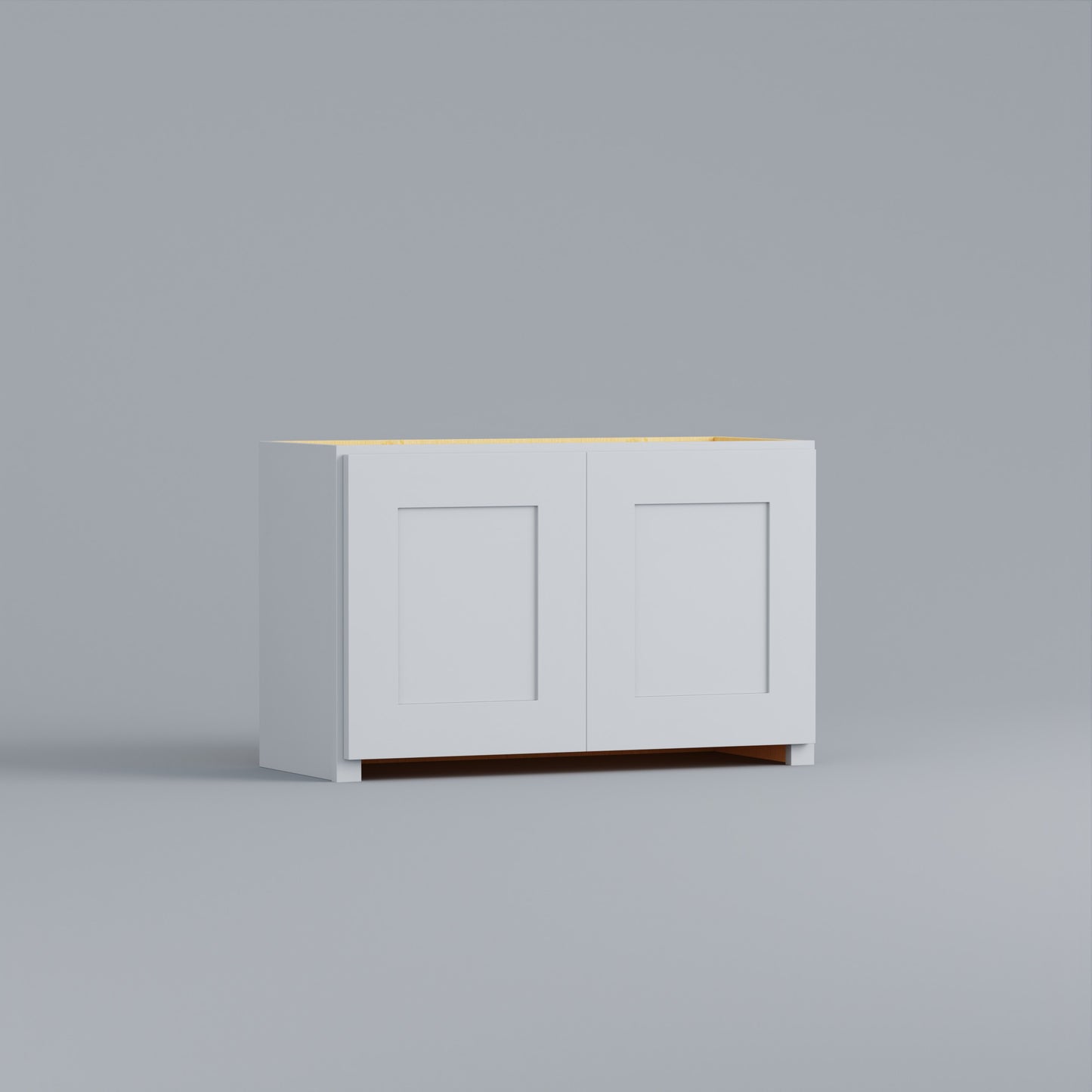 appliance garage shaker cabinet white