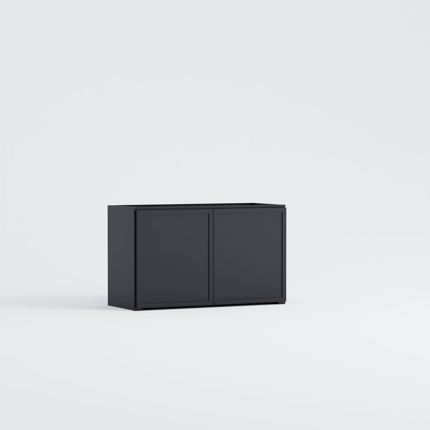 appliance garage slim frame shaker cabinet black