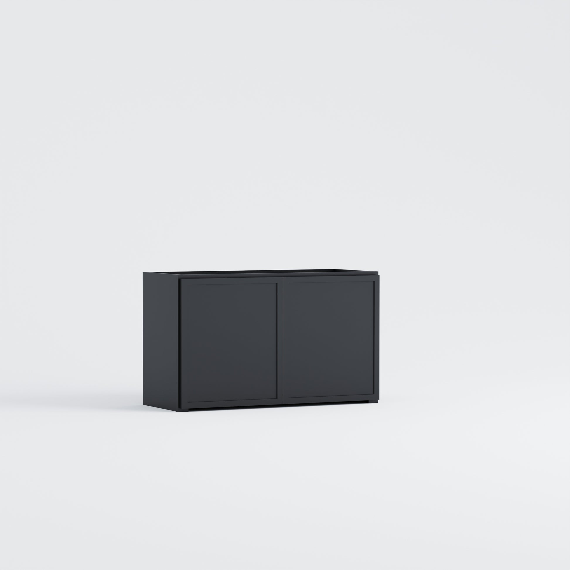 appliance garage slim frame shaker cabinet black