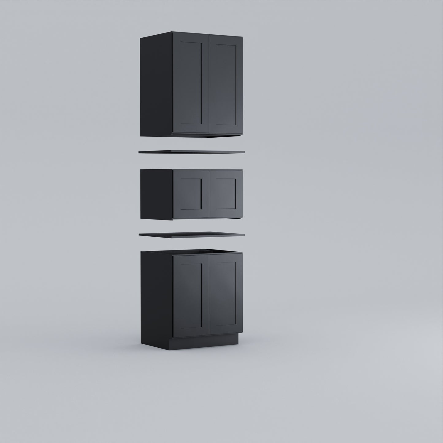 full height door pantry cabinet explode view example assembly image