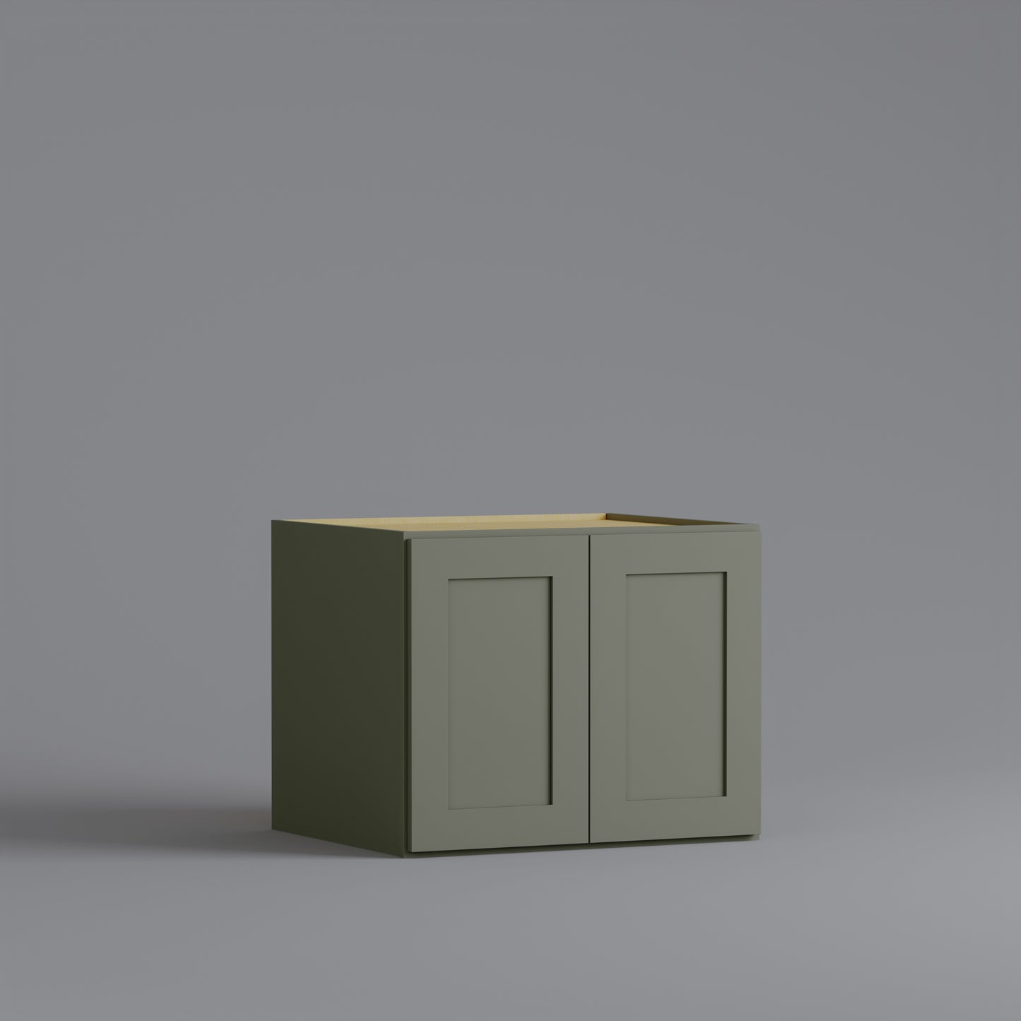 shaker wall cabinet 3024 sage green