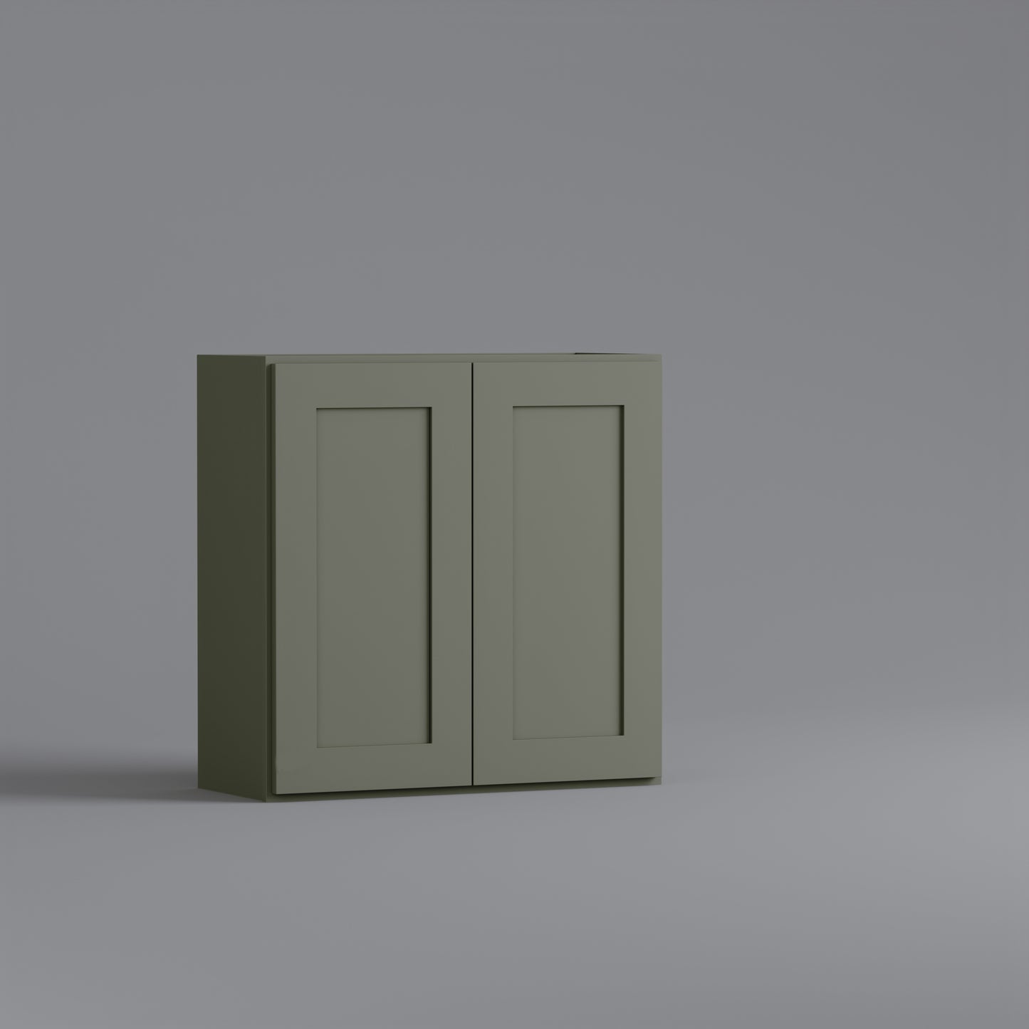 shaker wall cabinet sage green 3030