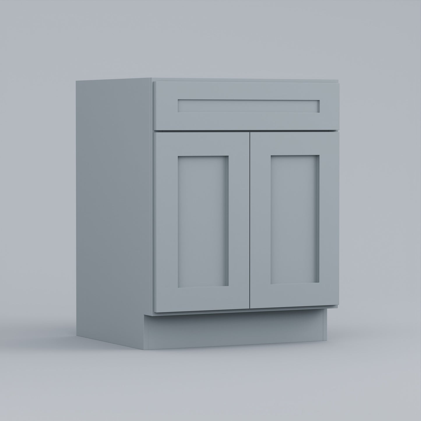 sink base shaker cabinet grey 24