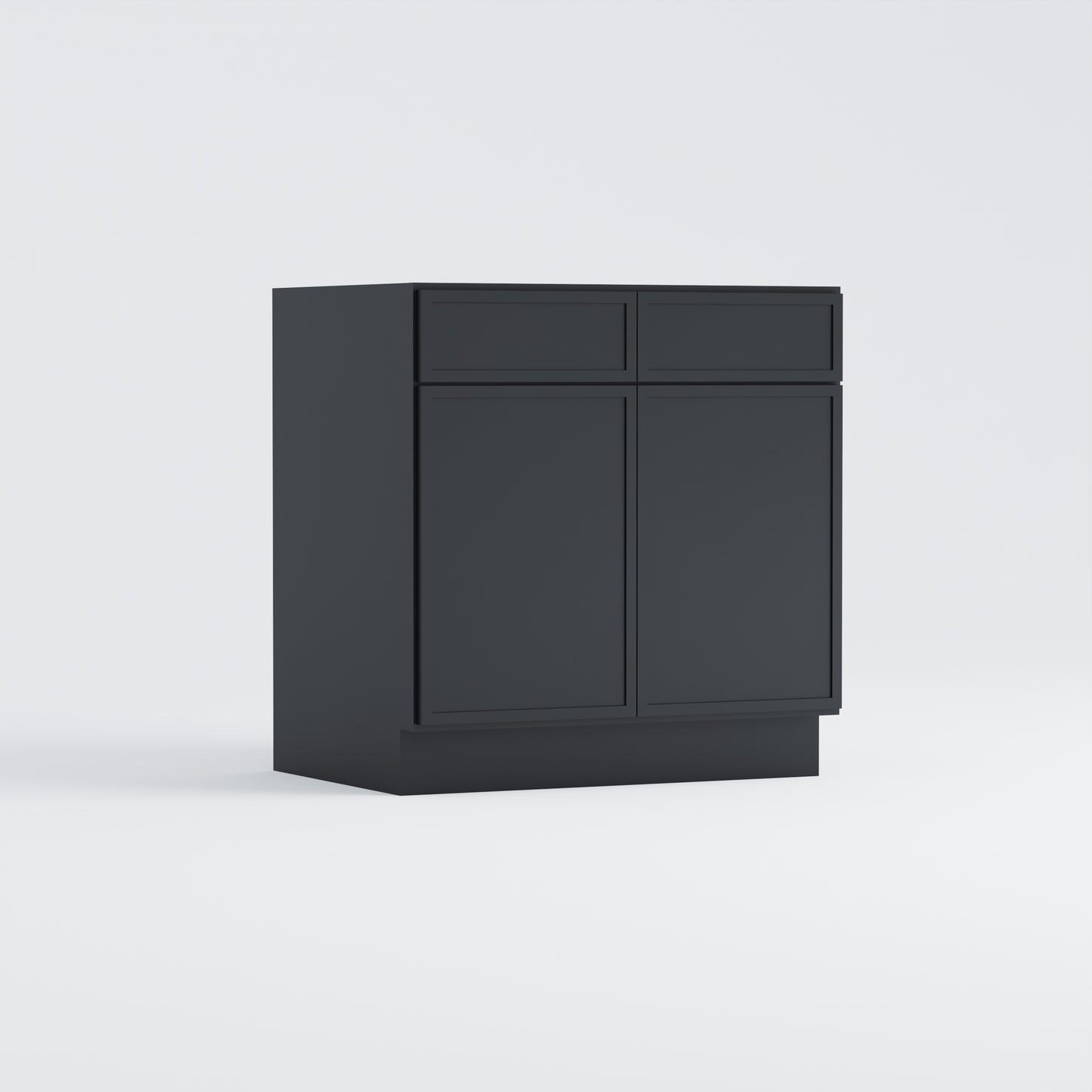 sink base slim frame shaker cabinet black