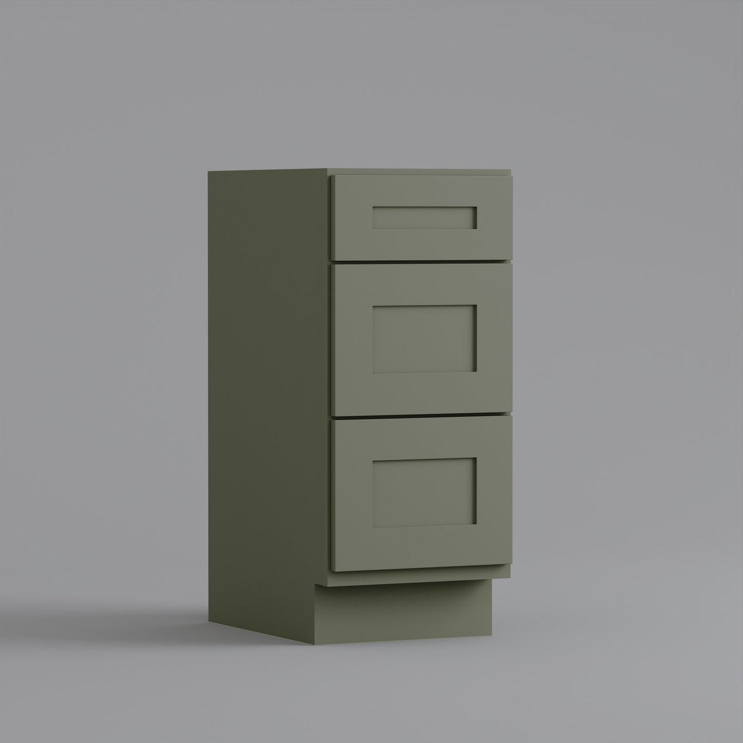 vanity drawer shaker cabinet sage green