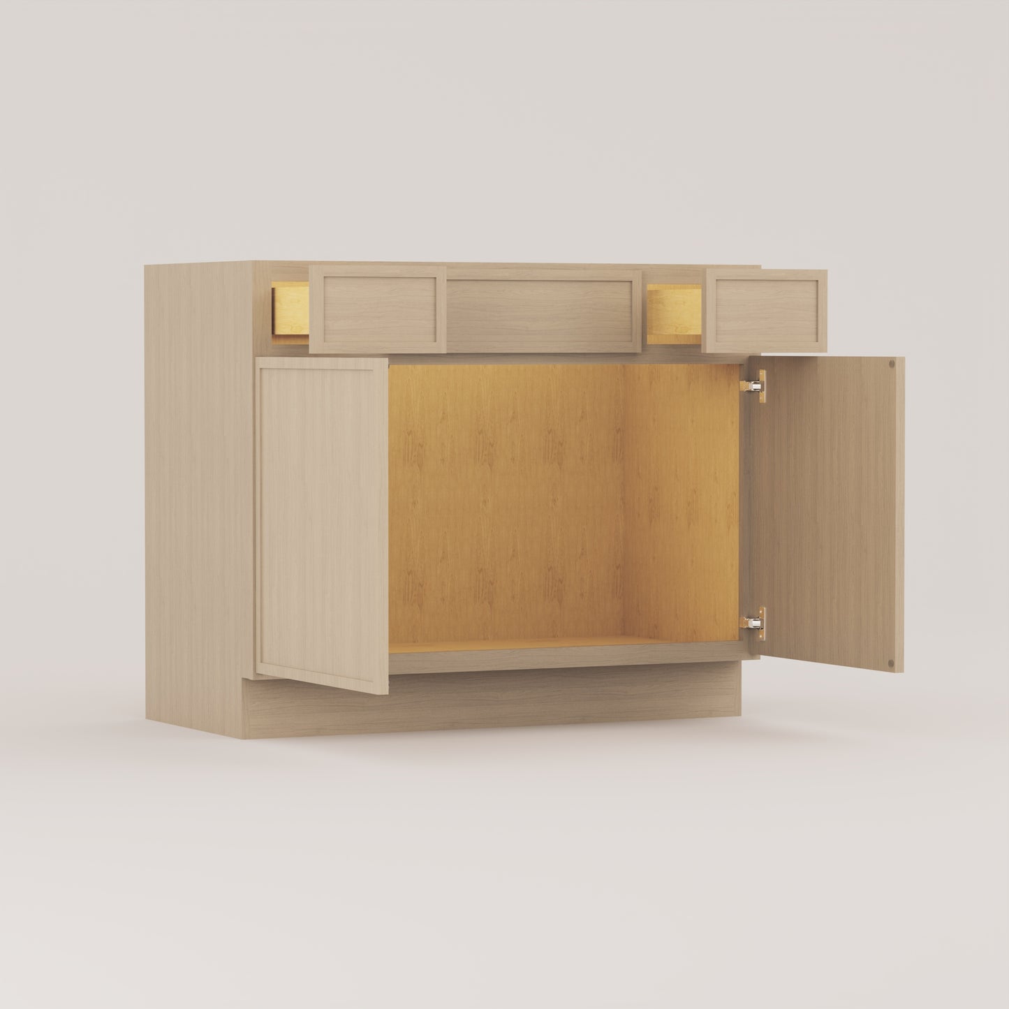 vanity sink base with drawers slim frame shaker cabinet rift cut white oak