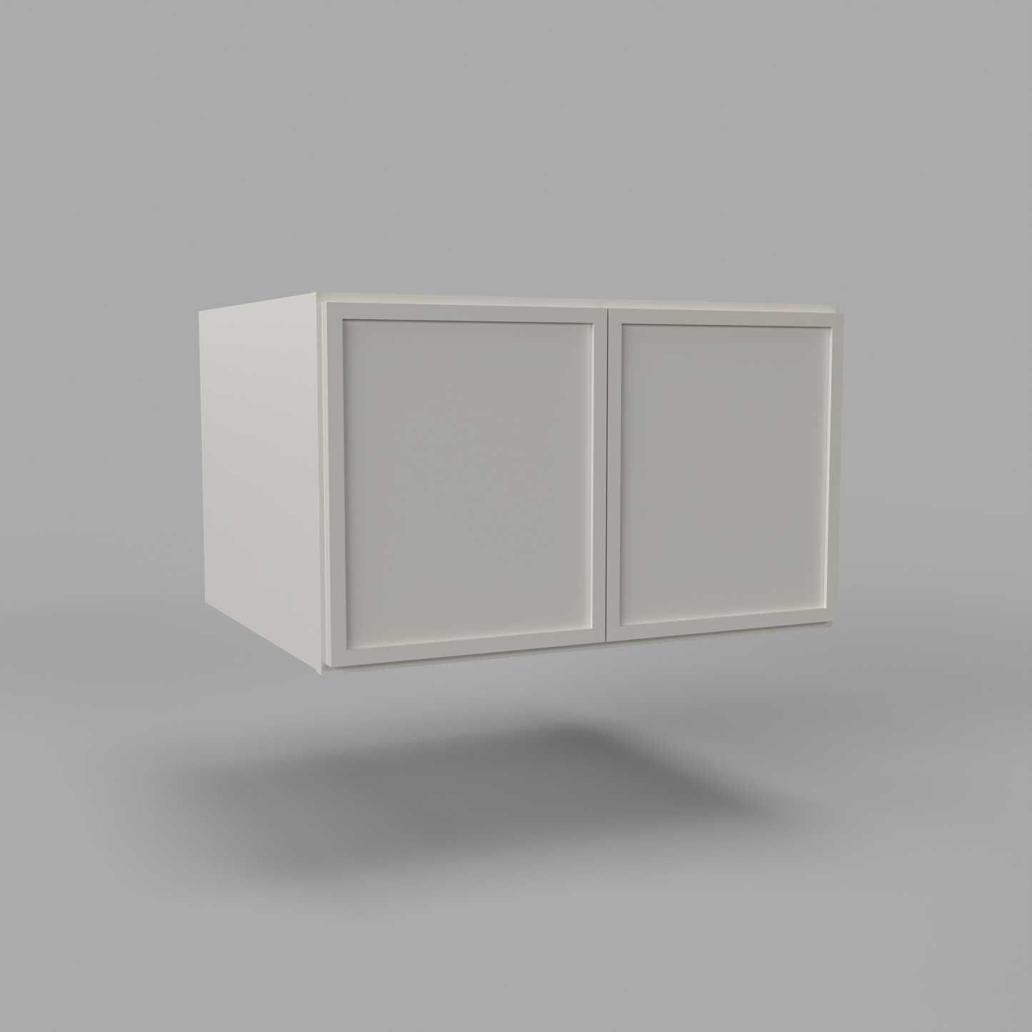 Slim Frame Shaker 18” H x 24” D Bridge / Over Fridge Wall Cabinet