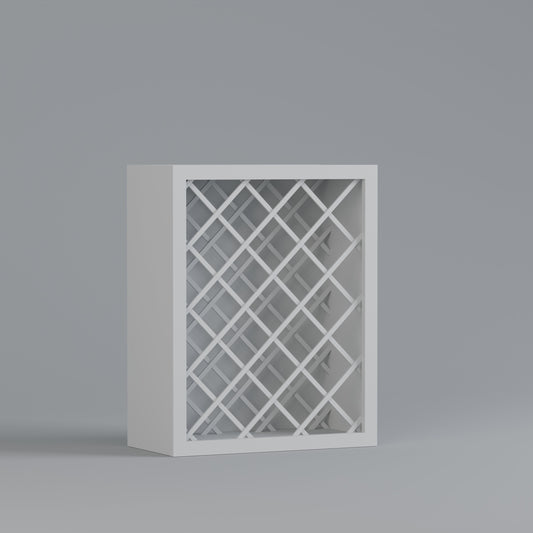 Wall or Base Wine Rack 30" H x 12" D Can be used horizontally or vertically