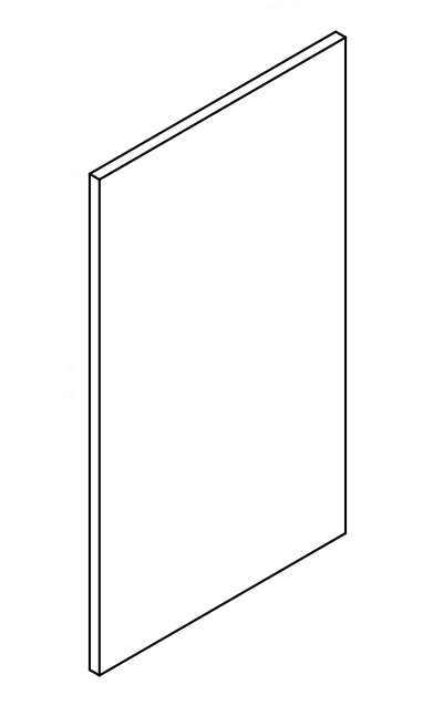 Finish Plywood Panel 34.5" x 93" x 3/16" for Back of Islands