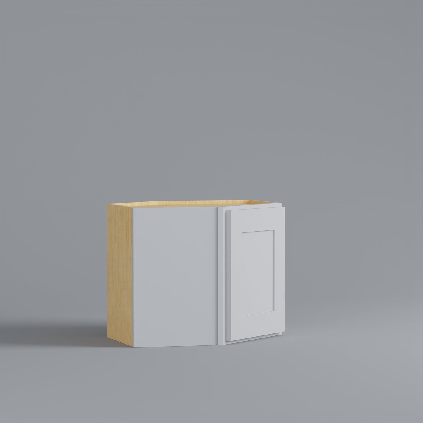 Shaker Diagonal Corner Wall Cabinet white 18