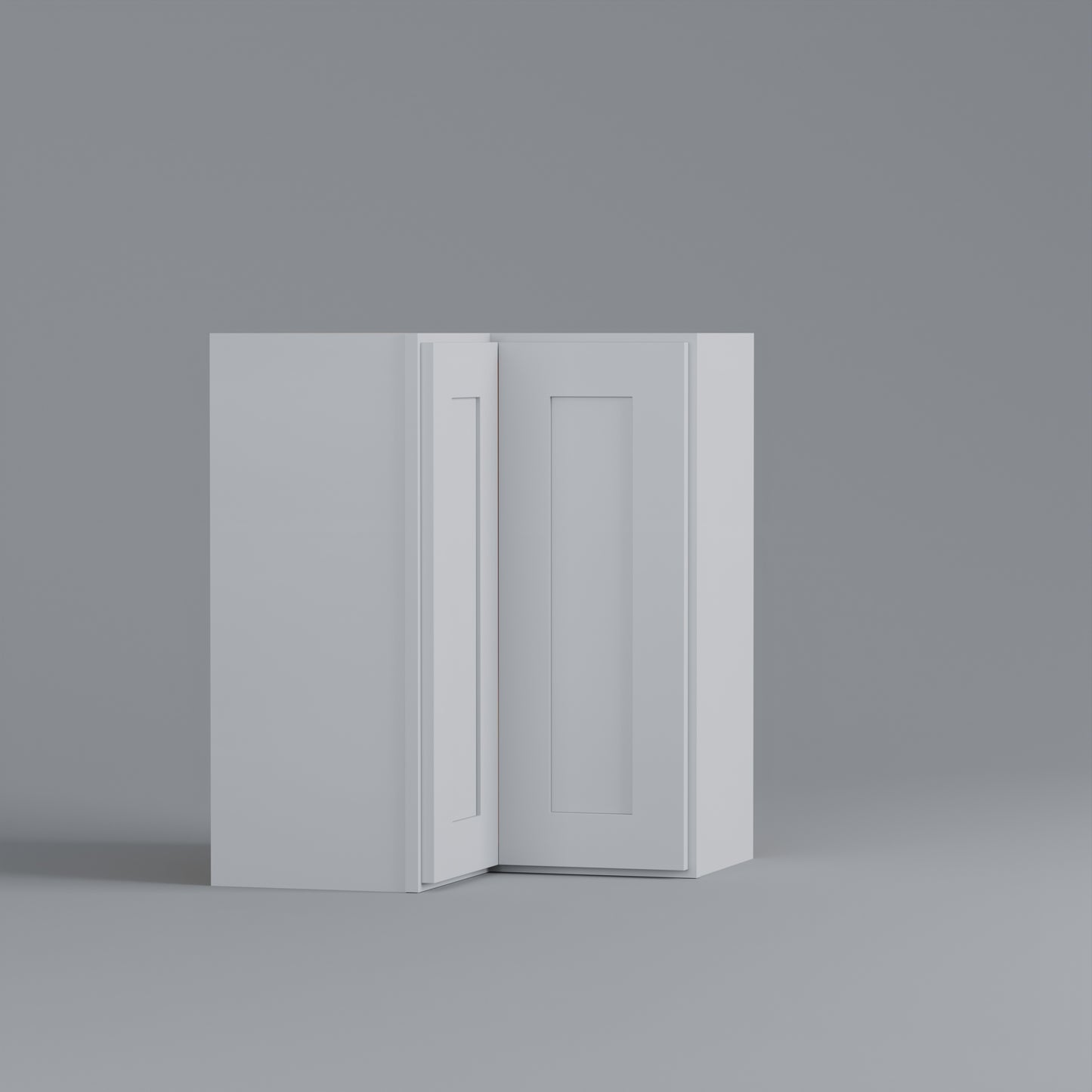 Shaker Easy Reach Corner Wall Cabinet white