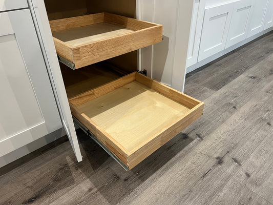 Rollout Tray Shelf for 15” to 36” Base cabinets