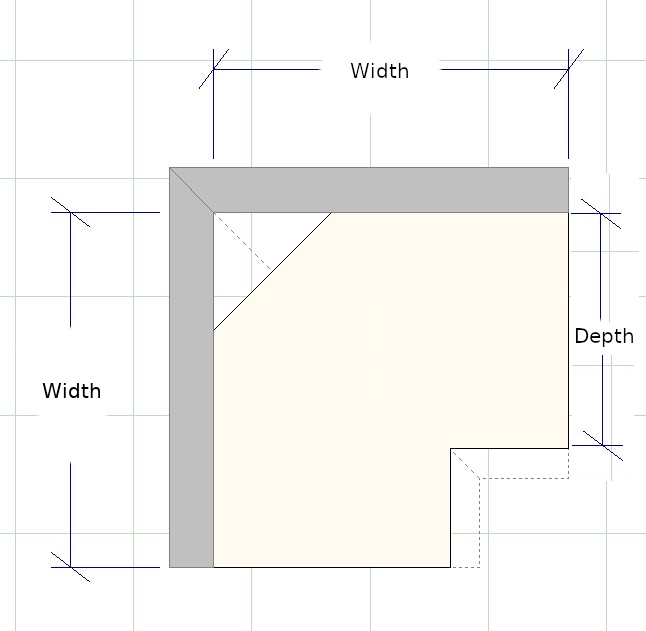 Shaker Easy Reach Corner Wall Cabinet