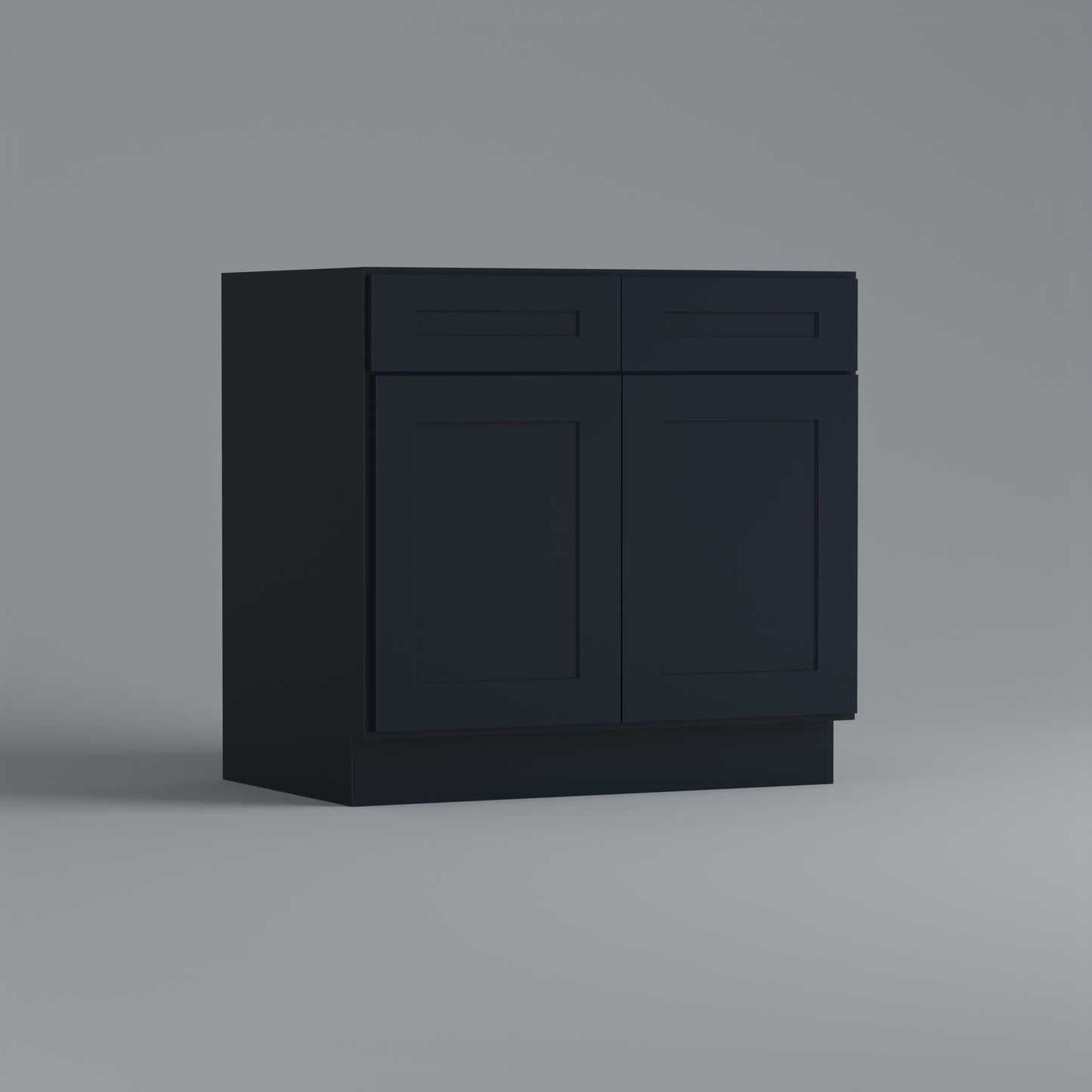 shaker base cabinet 36 blue