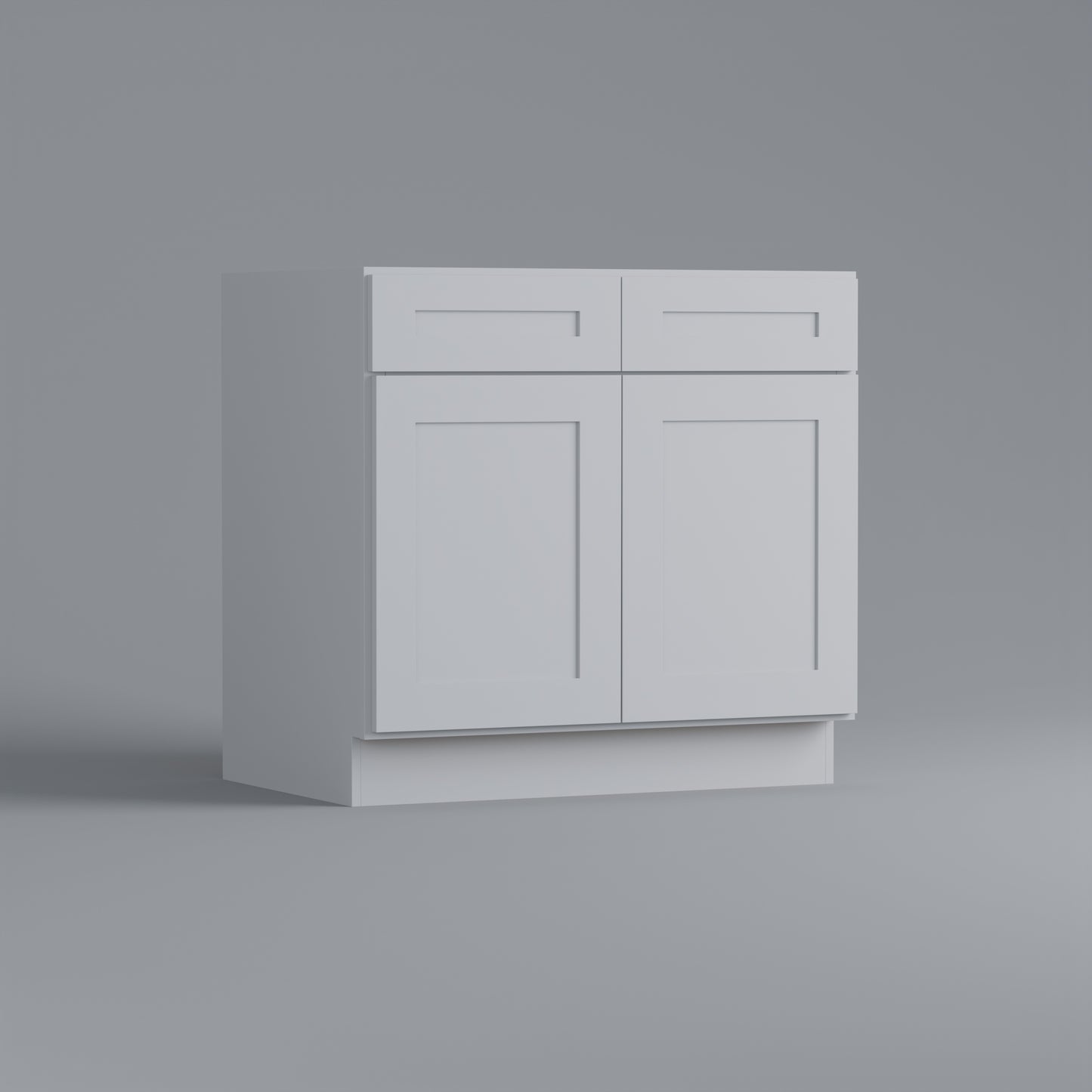 shaker base cabinet 36 white