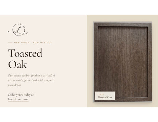 New: Toasted Oak Slim Shaker Cabinets from Lanae