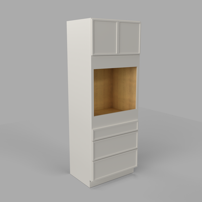off white cream oven cabinet
