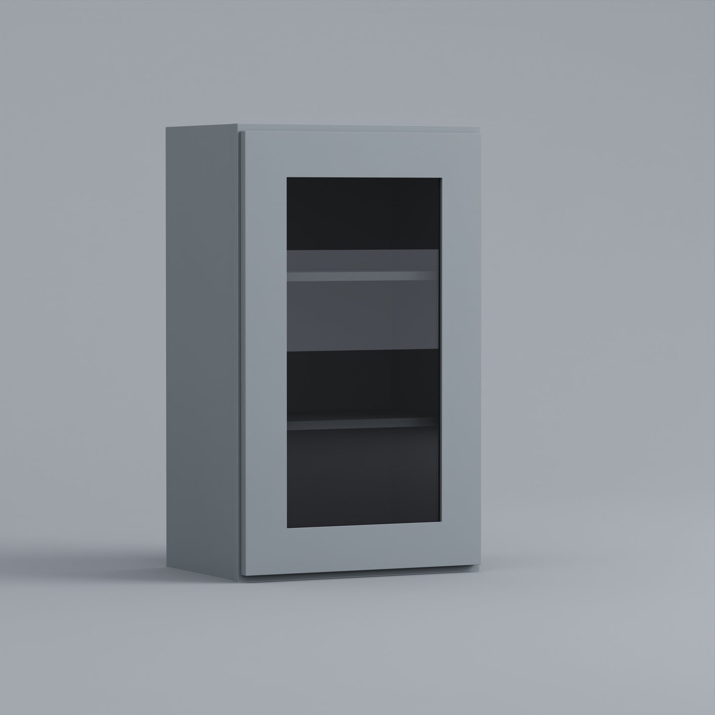 Shaker 30” H x 12” D Glass Door Wall Cabinet