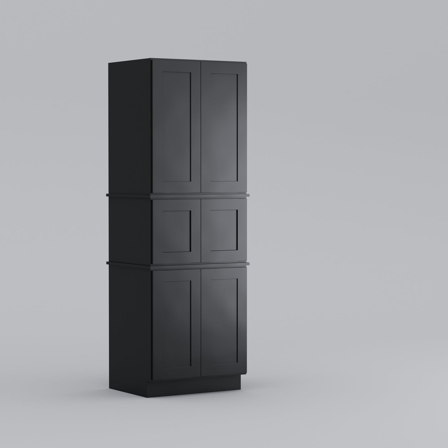 Shaker Modular Tall Pantry Utility Cabinet 24" D Full Height