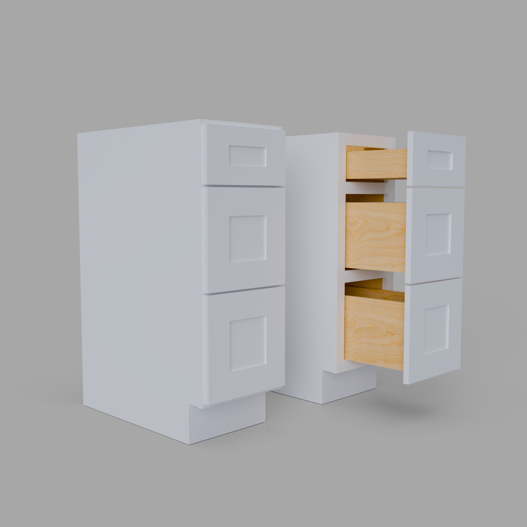 Shaker Cabinets – RTA, Full Overlay, Soft-Close | Lanae