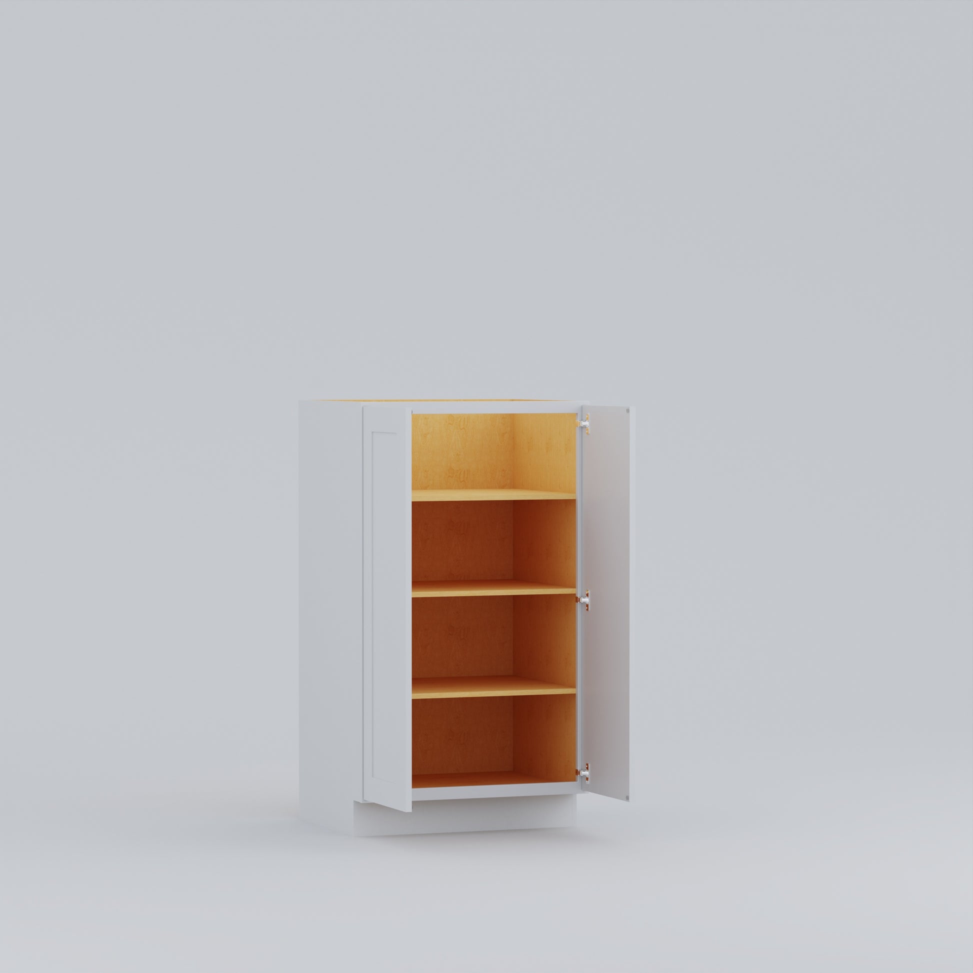 53 utility pantry shaker cabinet white 30 open