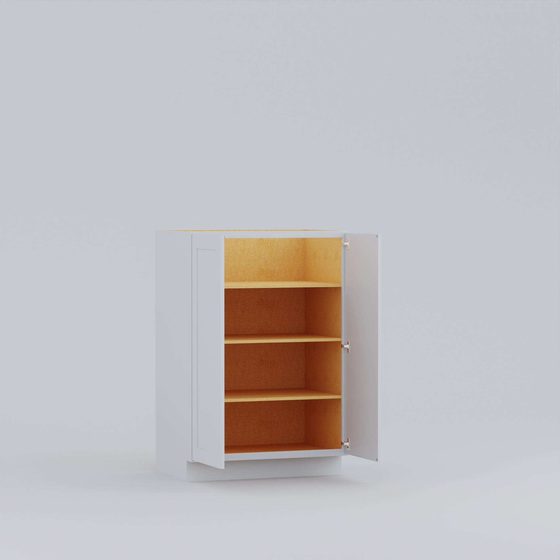 53 utility pantry shaker cabinet white 36 open