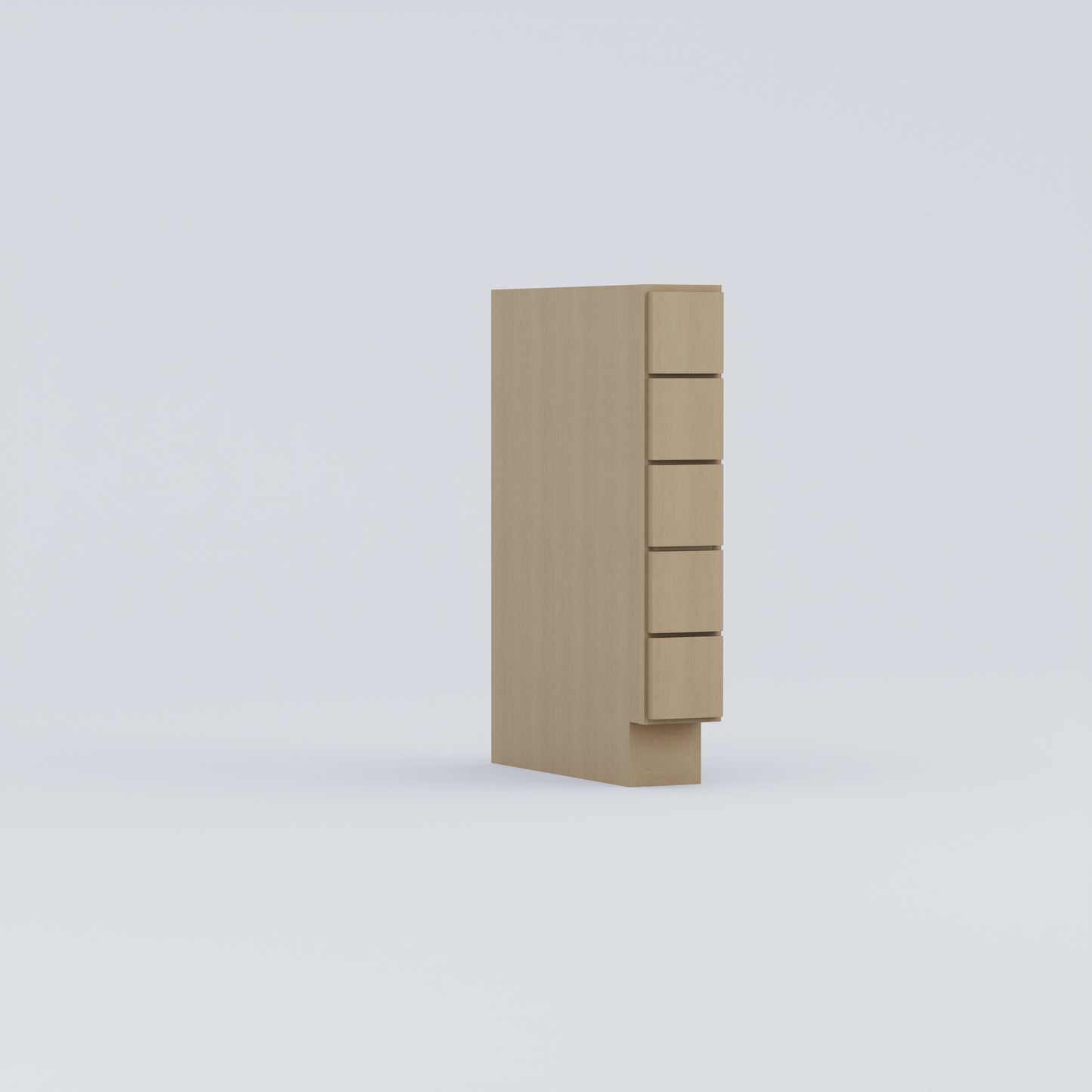 5 drawer spice cabinet 6 inch natural wheat