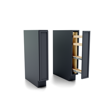 Slim Frame Shaker Spice Rack Spice Pull Base Cabinet 34.5" H x 24" D
