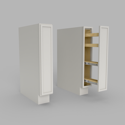 Slim Frame Shaker Spice Rack Spice Pull Base Cabinet 34.5" H x 24" D