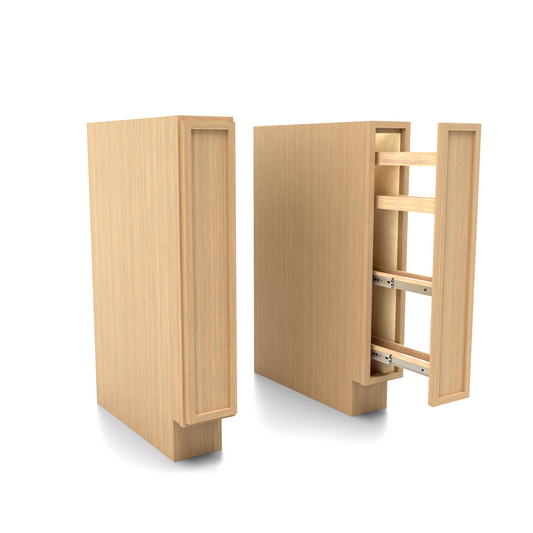 Slim Frame Shaker Spice Rack Spice Pull Base Cabinet 34.5" H x 24" D