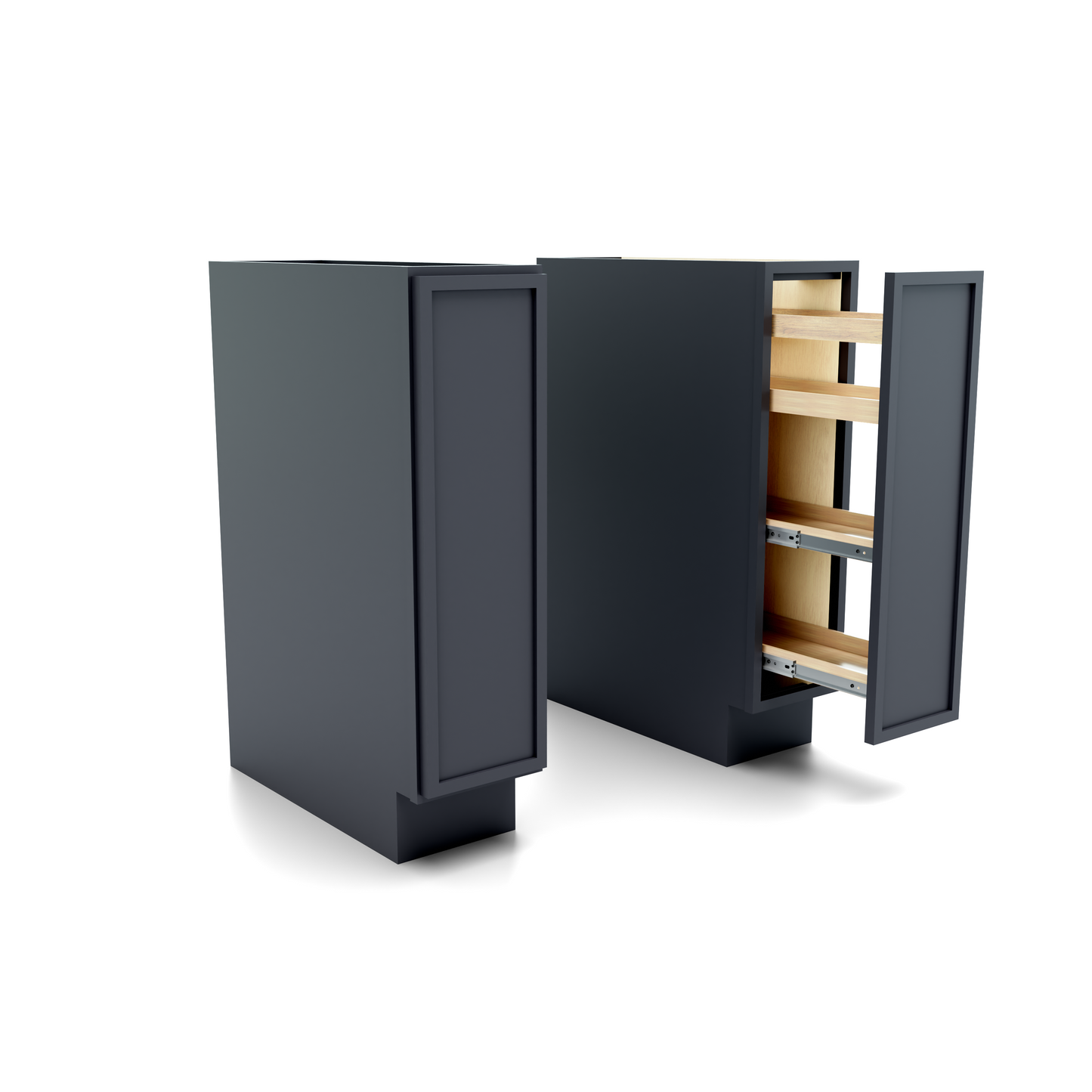 Slim Frame Shaker Spice Rack Spice Pull Base Cabinet 34.5" H x 24" D