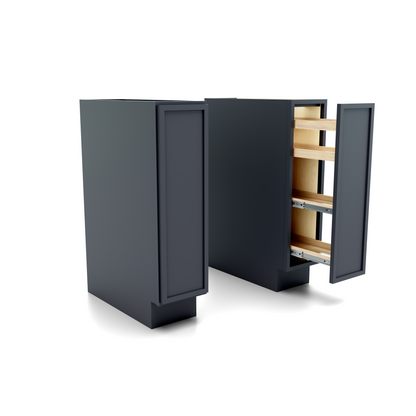 Slim Frame Shaker Spice Rack Spice Pull Base Cabinet 34.5" H x 24" D