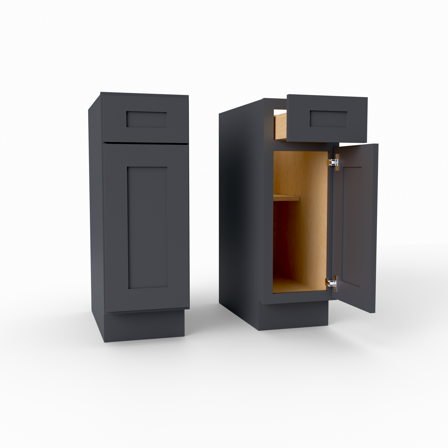 B12 Shaker Base Cabinet Midnight Black