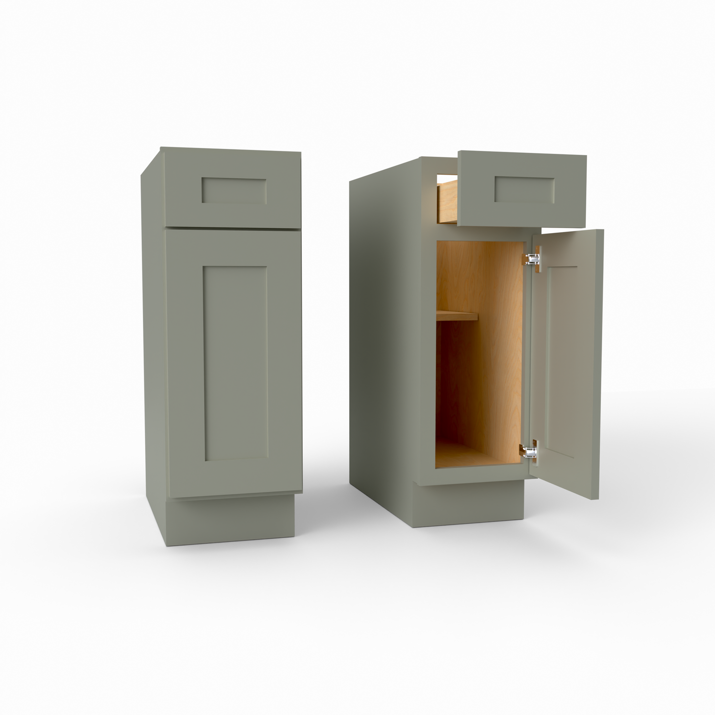 B12 Shaker base cabinet sage green