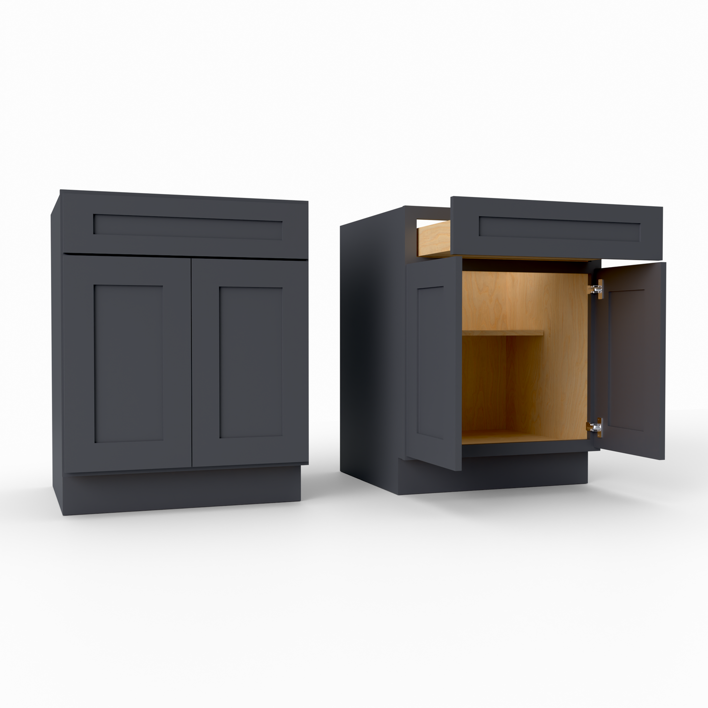 B27 Shaker Base Cabinet Midnight Black