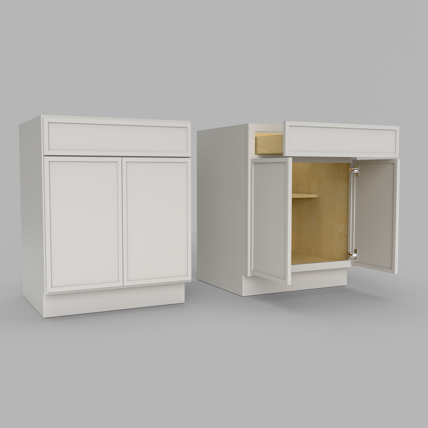 Slim Frame Shaker Base Cabinet 34.5" H x 24" D