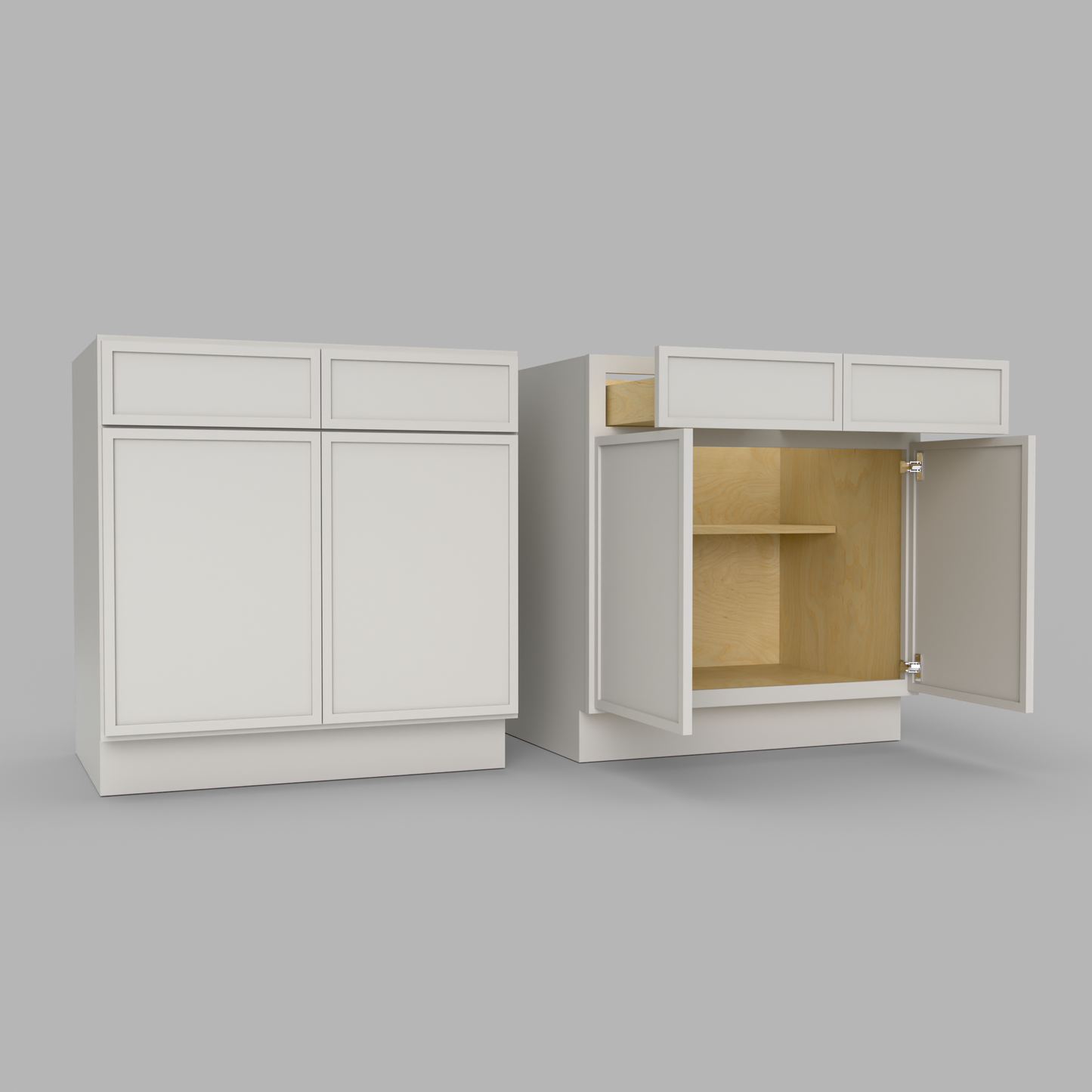 Slim Frame Shaker Base Cabinet 34.5" H x 24" D