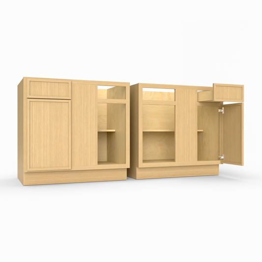 Slim Frame Shaker Blind Corner Base Cabinet 36"-42” W x 34.5" H x 24" D