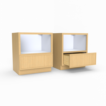 Slim Frame Shaker Microwave Drawer Base Cabinet 34.5" H x 24" D