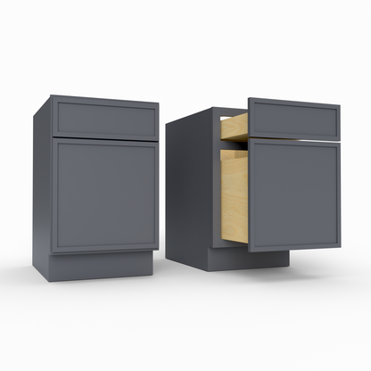 Slim Frame Shaker Document File Desk Base Cabinet 18" W x 29.5" H x 21" D